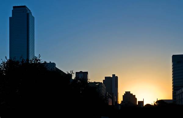 Sunrise in Dallas, Texas, USA