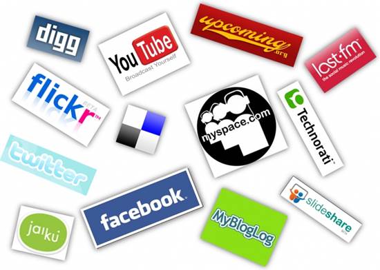 Logos of Different Social Media Platforms