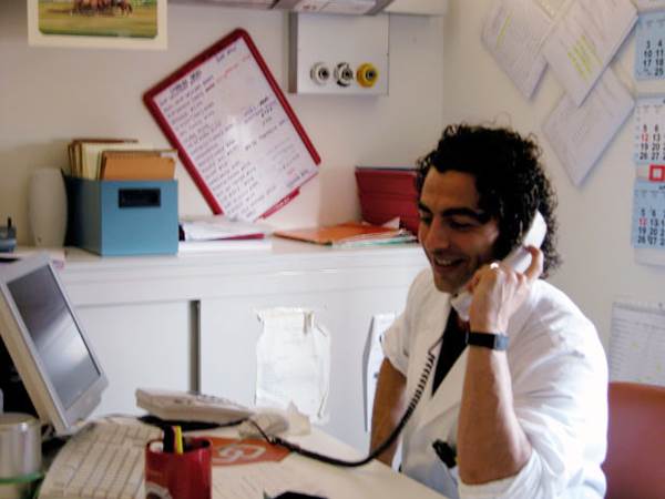 Clinical Administrator Talking on Phone
