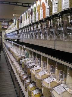Bulk Foods Containers in a Store