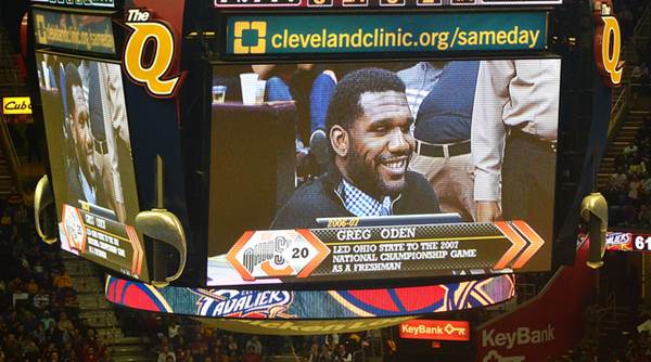 Greg Oden at the Cavs Game